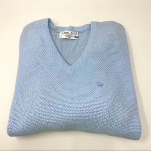 Vintage Christian Dior V-Neck Sweater | Authentic & Rare Piece | Great Condition